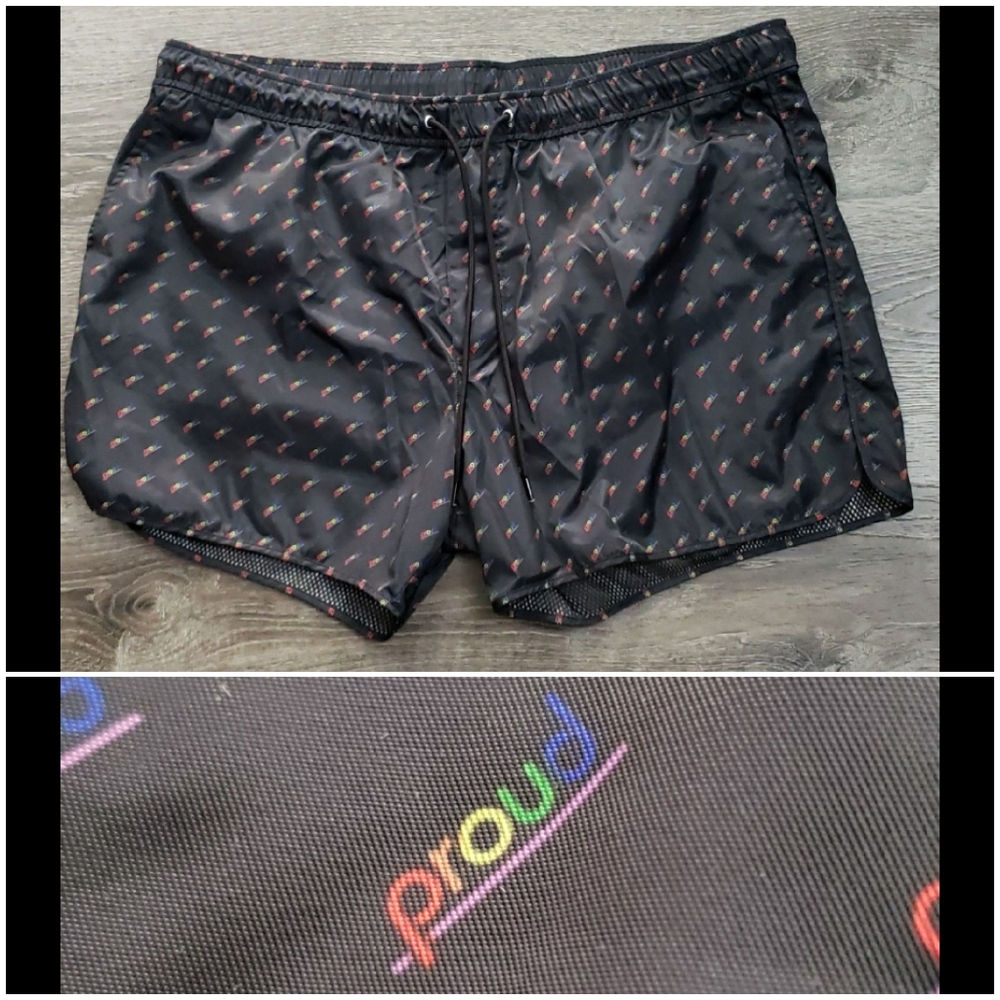 H&M Silky Feel "Pride" Shorts Size XXL